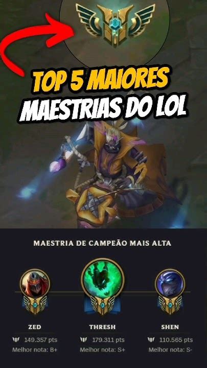 lol mastery|maiores maestrias do lol.